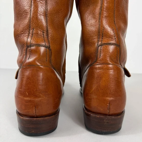 Frye Cognac Brown Leather Riding Boots - Picture 8 of 12